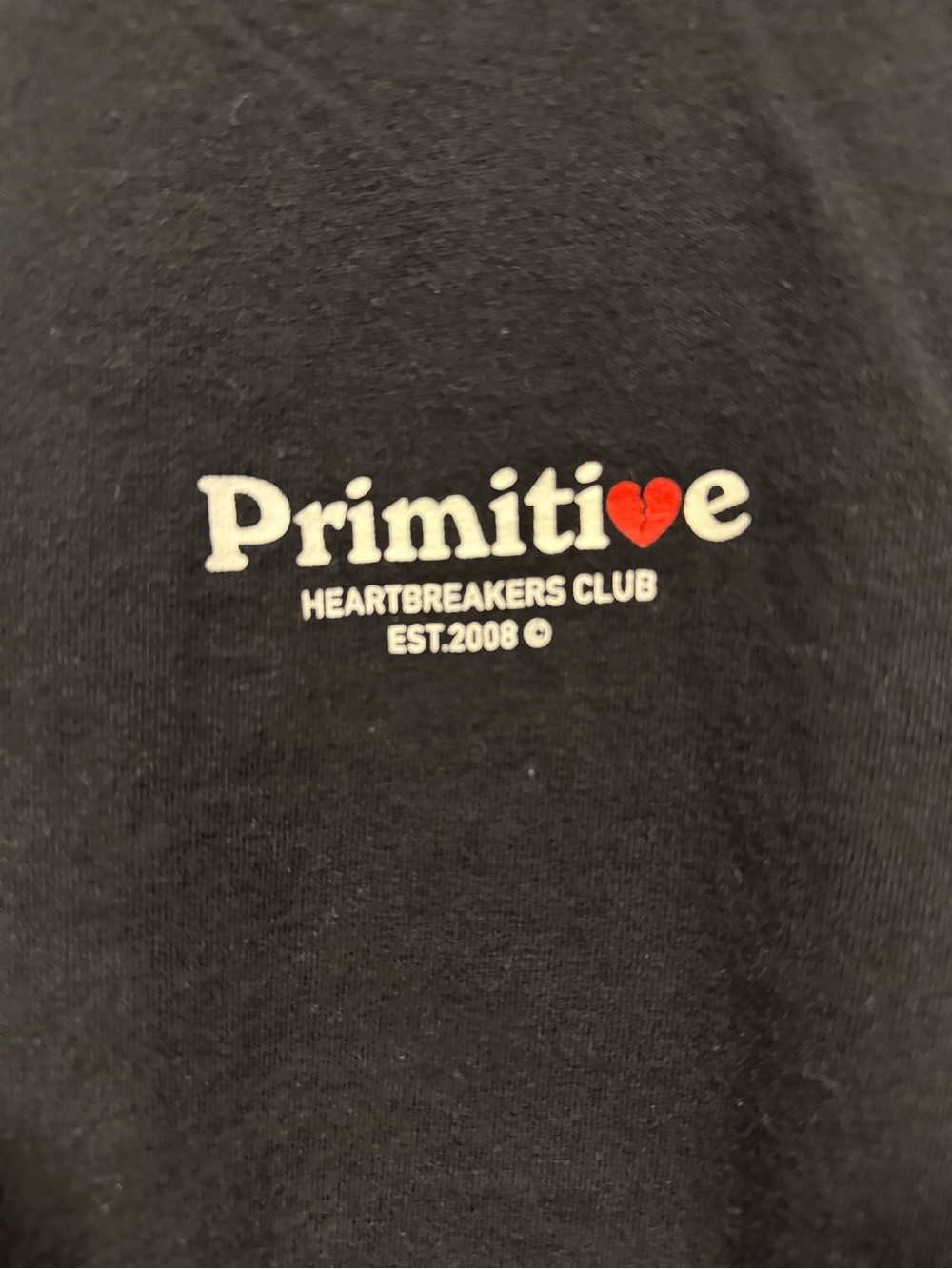 Primitive Black Long Sleeve Shirt with White Chest & Sleeve Logo image 4